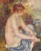 Pierre-Auguste Renoir Kleiner Akt in Blau Spain oil painting artist